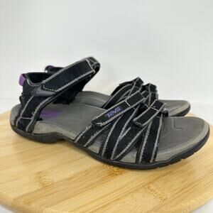 Teva Tirra Water Hiking Sandals Black Purple Womens Size 6